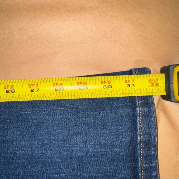 Free People We The Free Jayde Flare Jeans Super High Rise Stretch Denim Size 32 - Picture 7 of 10